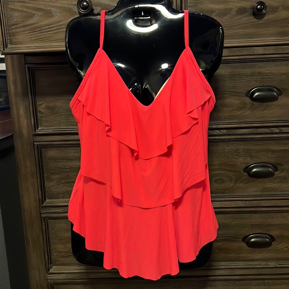Aqua Green, tankini top only, size large